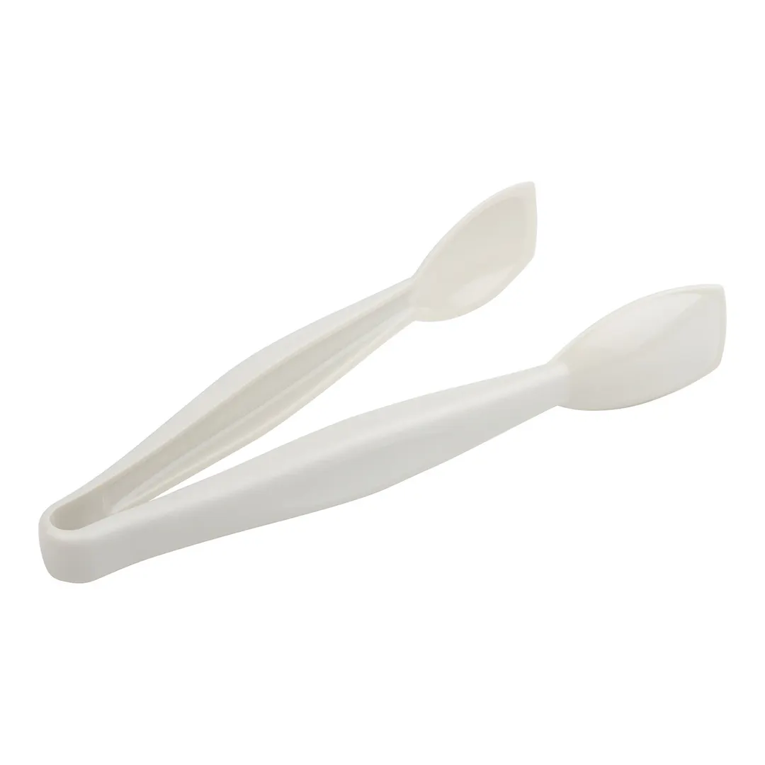 Cambro TGG9148 Serving Tongs, 9.5" White, Easy-Grasp, Heat-Resist -40°F-212°F, Dishwasher-Safe, NSF