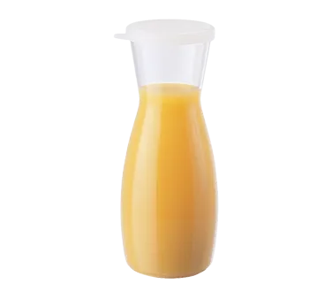 Cambro WW500135 - 1/2 L (13-23 oz) Plastic Decanter, 7-7/8" H, Spill-Proof, NSF, Made in USA