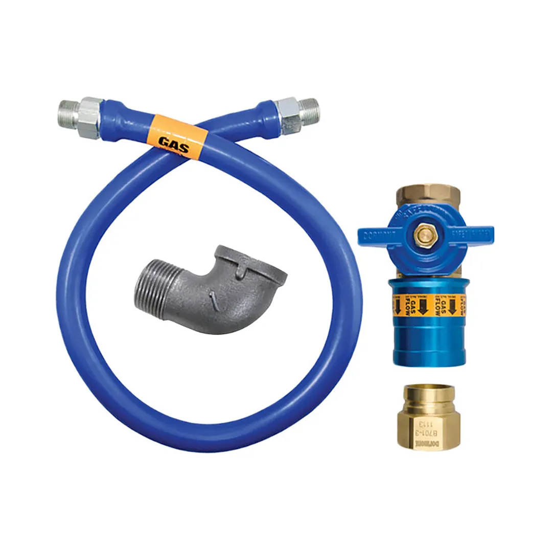 Dormont 1675BPCF24 Safety Quik 24" Gas Connector Kit w/ Elbow, 3/4" Diameter
