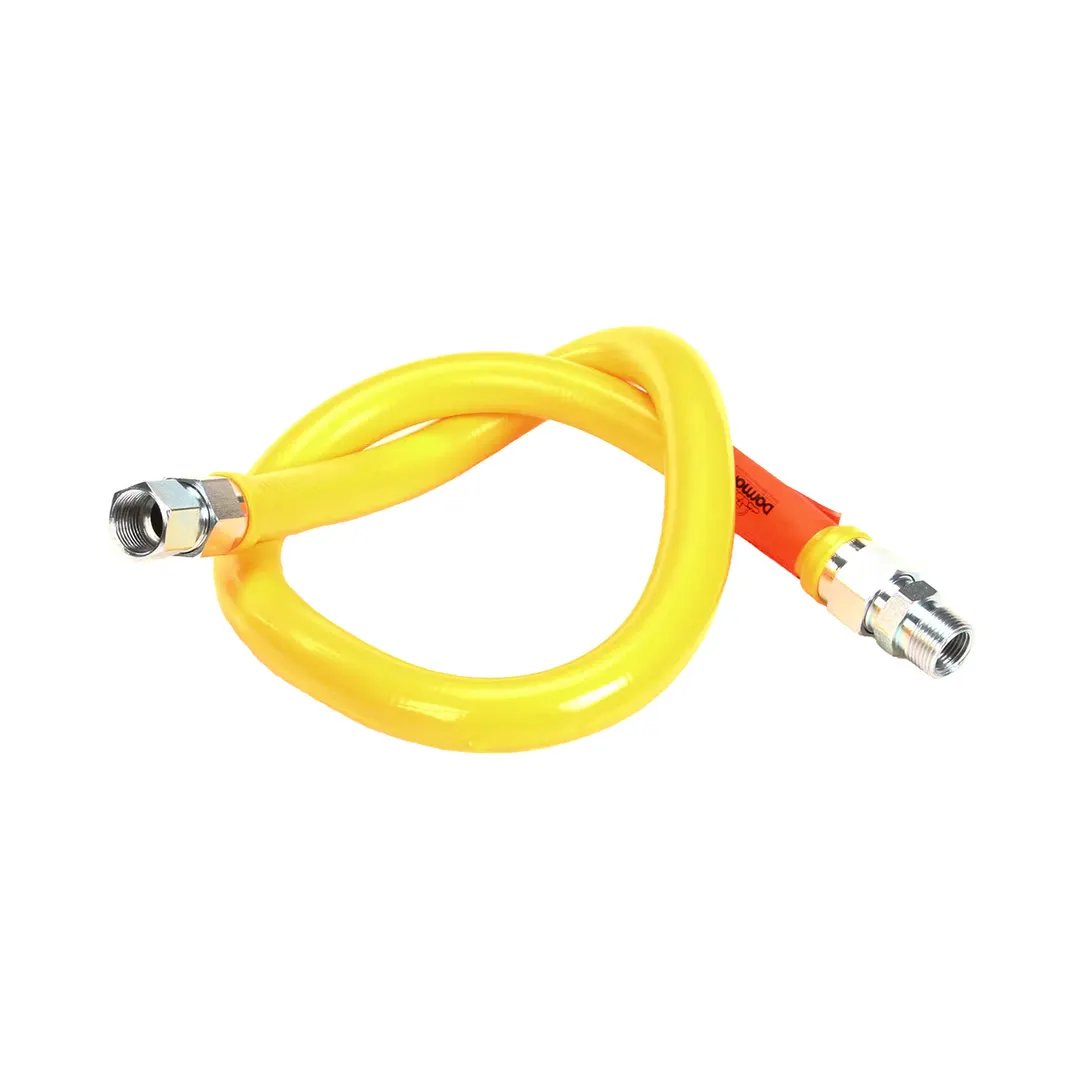 Dormont 1675NPFS48 48" Stainless Steel Stationary Gas Connector Hose, 3/4" Diameter