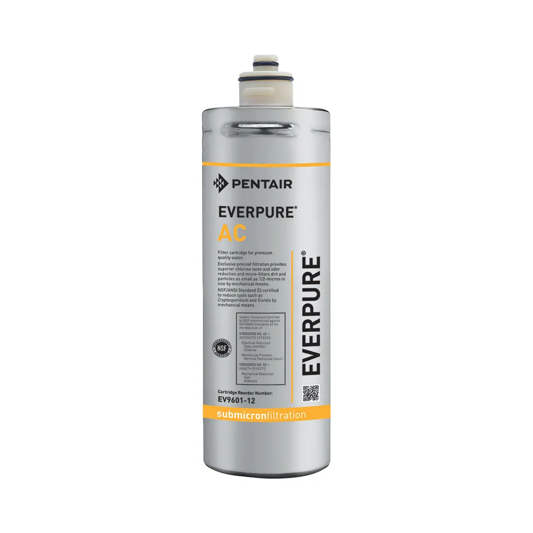 Everpure EV960112 AC Water Filter Cartridge, (6) Activated Carbon Cartridges, 0.5 Micron and 0.5 GPM, 750 Gallons