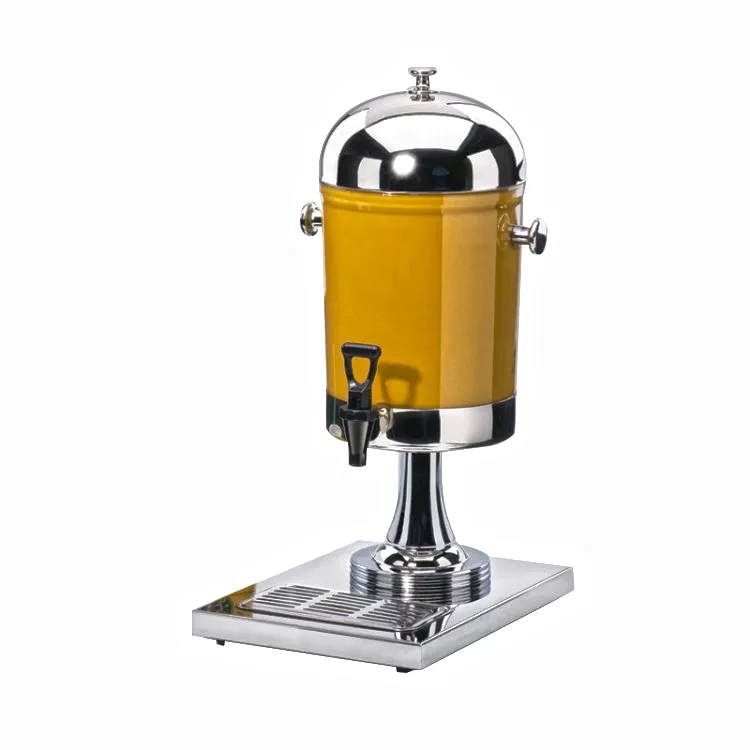Cal-Mil 1010 Beverage Dispenser - 2‑Gallon Acrylic, Steel Lid, 10"W x14"D x23"H, Spigot, Drip Tray
