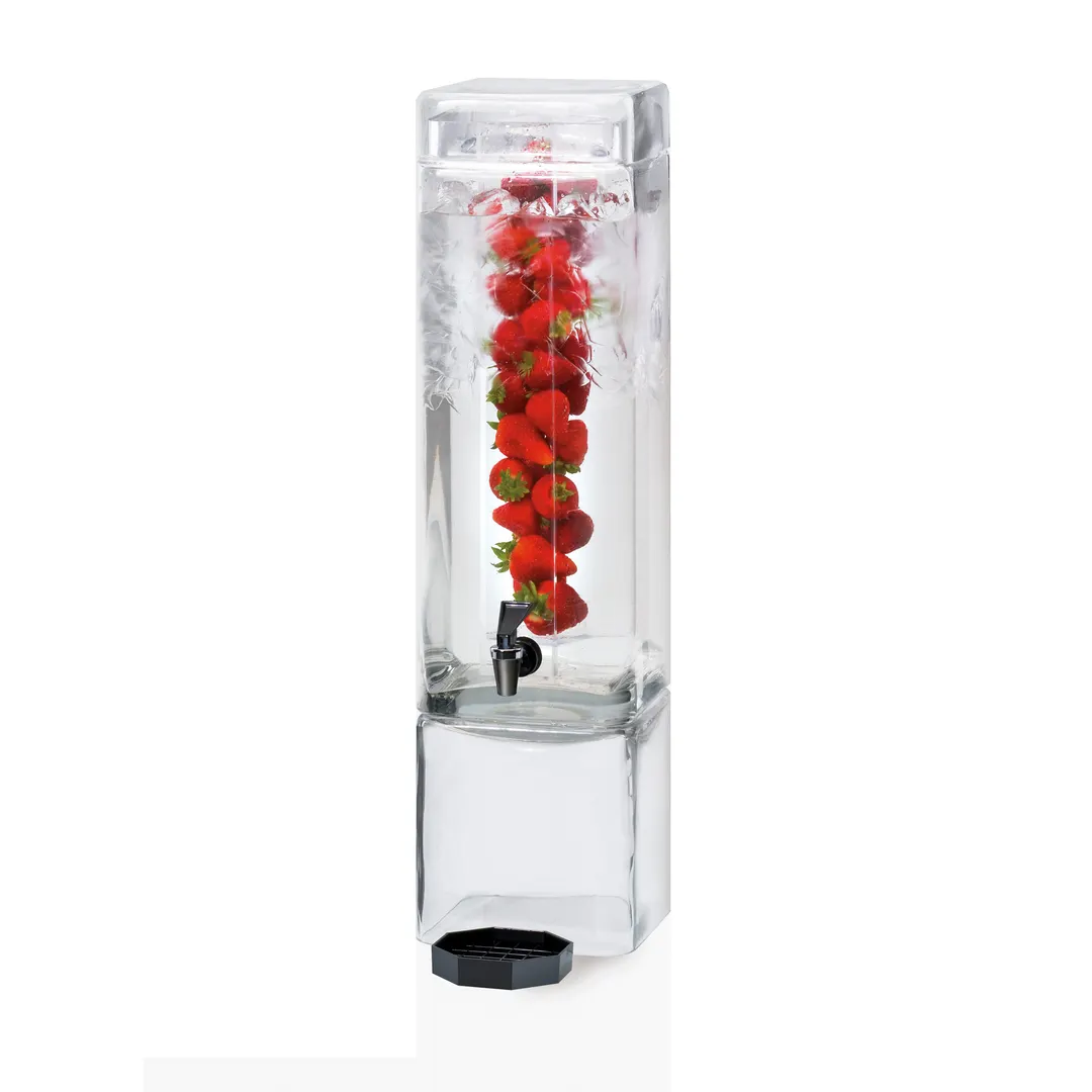 Cal-Mil 1112-3INF Beverage Dispenser, 3‑Gallon Glass Infusion Chamber, BPA‑Free, 7x9‑¼x26 in