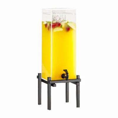 Cal-Mil 1132-1-13 Uninsulated Beverage Dispenser, 1.5-Gallon Acrylic, Black Base, 10¼"W×10½"D×17¾"H