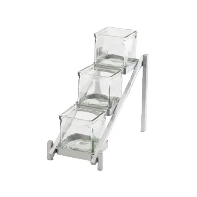 Cal-Mil 1149-74 Jar Display, 6.25"W X 13.25"D X 11.5"H, 3-Tier (3) Glass Jars