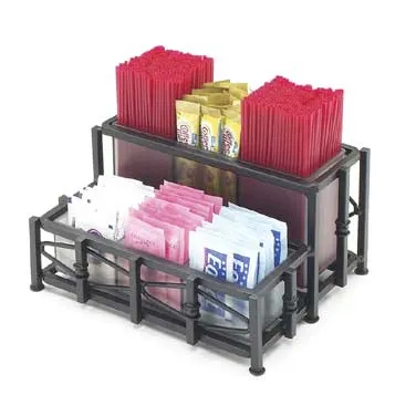 Cal-Mil 1252 Condiment Organizer, 8.5"W X 6.75"D X 4"H (6) Section, Removable Frost Inserts