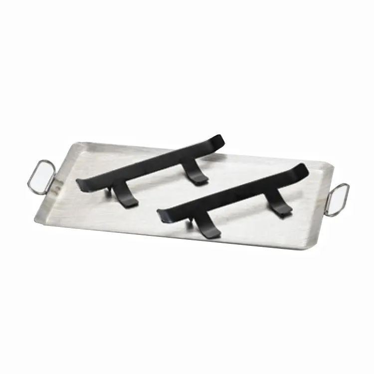 Cal-Mil 1362 Griddle – 22.75" x 13.75" x 2.25" Pressed Iron, BPA‑Free, Heat‑Guard Handles, Brackets