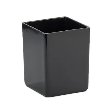 Cal-Mil 1391-13M Square Salad Bar Crock, 5" W x 5" D x 6" H, Black Melamine, Cater Choice Box