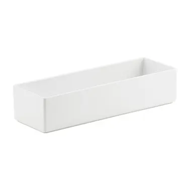 Cal-Mil 1396-15M Cater Choice Salad Bar Crock, Rectangular 5" W x 15" D x 3" H Melamine White