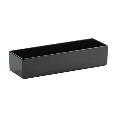 Cal-Mil 1397-13M Cater Choice Rectangular Salad Bar Crock, 7" W x 20" D x 3" H, Black Melamine