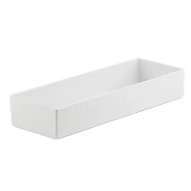Cal-Mil 1397-15M Choice Box, Rectangular Salad Crock, 7" W X 20" D X 3" H, White Melamine Build