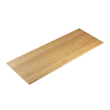 Cal-Mil 1435-1232-60 Display Shelf, 32"W x 12"D x 1/2"H, Rectangular, Notched Ends, Bamboo