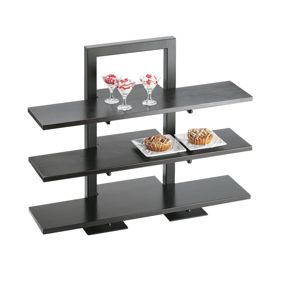 Cal-Mil 1464-13 Riser Frame Only, 18.25"W X 11"D X 25"H, 3-Tier, Rectangular