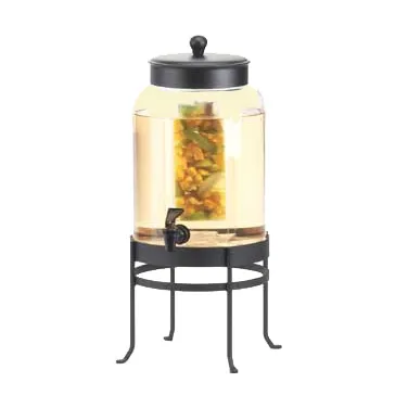 Cal-Mil 1580-2INF-13 Beverage Dispenser, 2‑Gallon Glass, Black, 10"W x 12"D x 20.5"H, Spigot