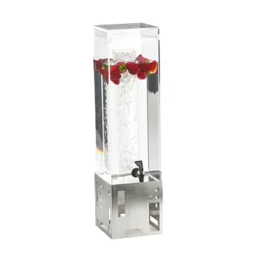 Cal-Mil 1602-1INF-55 Squared Beverage Dispenser, 1.5‑Gallon, 7.5×9.5×17.75 in, BPA‑Free, Spigot