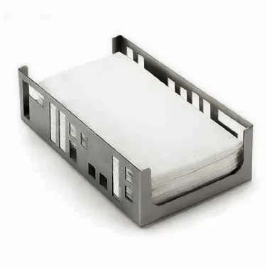 Cal-Mil 1606-55 Squared Napkin Holder, 9-1/4"W X 5-1/4"D X 2-1/2"H, Accommodates 4"W X 8"H Napkins