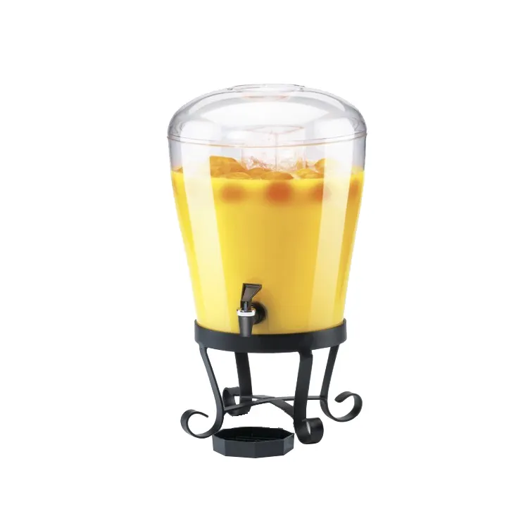 Cal-Mil 1610 3-Gallon Beverage Dispenser, 11"W x 11"D x 19"H, Poly Tank, Base, Lid/Spigot, BPA-Free