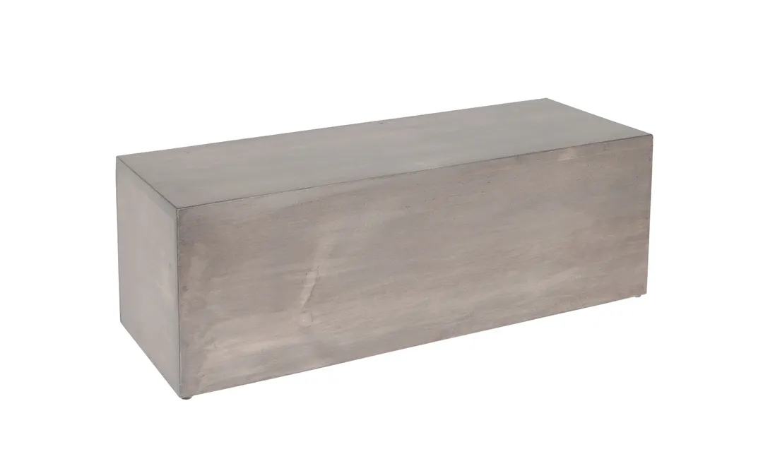Cal-Mil 166-7-110 Aspen Riser, 7" X 20.5" X 7"H, Rectangular, Gray-Washed Pine Wood