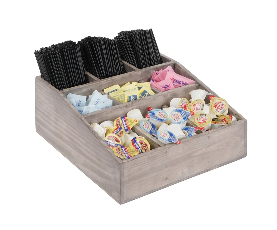 Cal-Mil 1714-110 Aspen Condiment Holder, 12" X 12" X 5.5"H (9) Section