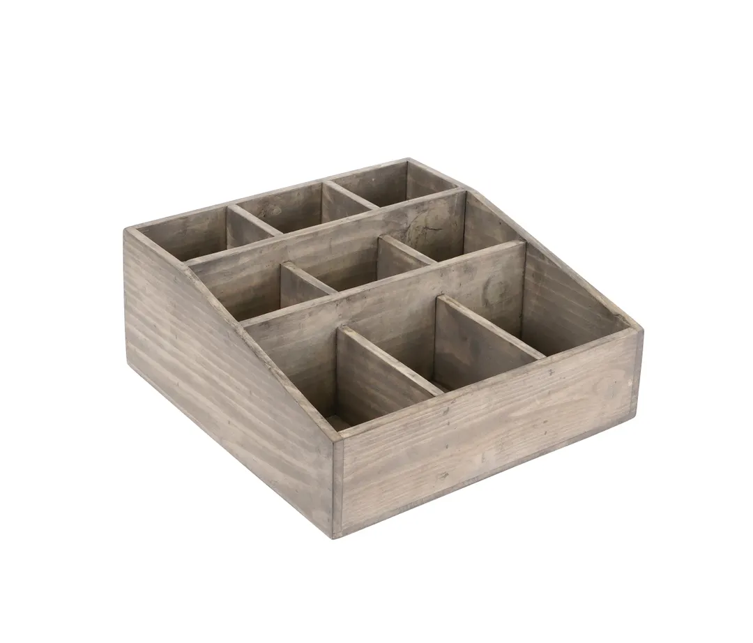 Cal-Mil 1714-110 Aspen Condiment Holder, 12" X 12" X 5.5"H (9) Section