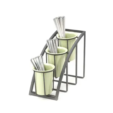 Cal-Mil 1746-3-13 Mission Cylinder Frame Only, 7"W X 13"D X 10.75"H, 3-Tier, Vertical