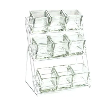 Cal-Mil 1812-39 Jar Display, 13"W X 9.5"D X 17.5"H, 3-Tier (9) Glass Jars