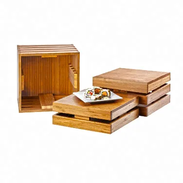 Cal-Mil 1944-6-60 Crate Riser, 6"W X 6"D X 6"H, Square, Flip To Utilize As A Basket