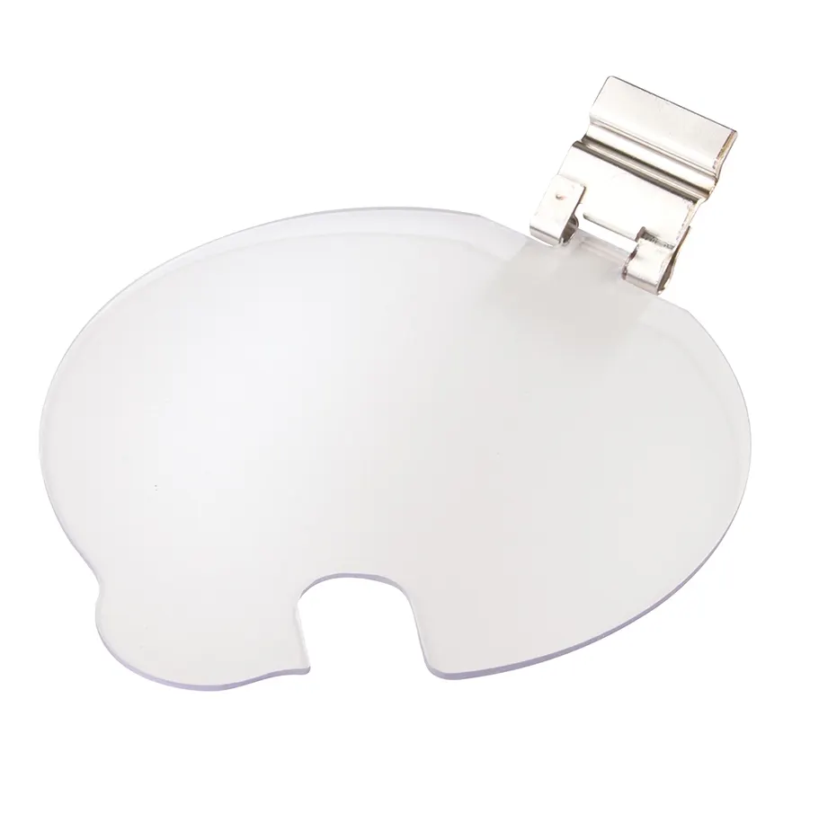 Cal-Mil 1950-16LIDN Round 16oz Clear Melamine Salad Crock Lid, Solid Type, Notch+ Compatible