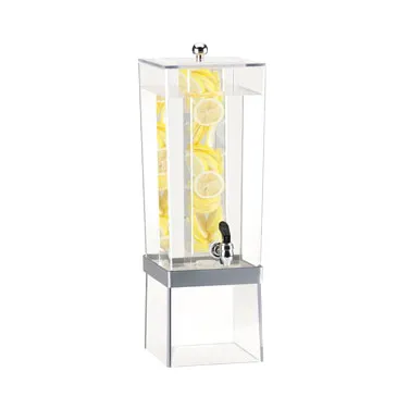 Cal-Mil 2016INF-74 Uninsulated Dispenser, 3‑Gallon, 8W x 10D x 24H, Poly Tank, Infusion & Drip Tray