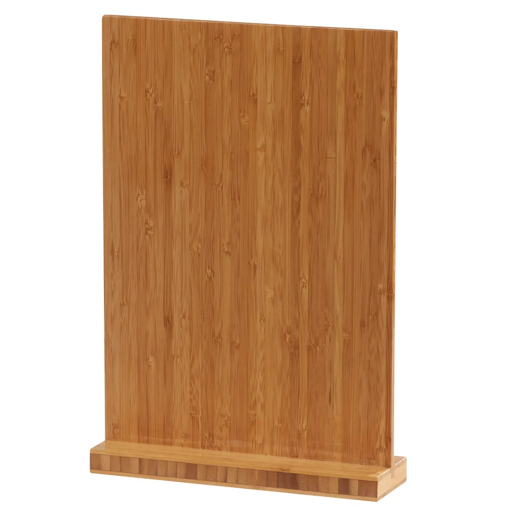 Cal-Mil 2036-811-60 Clipboard Menu, 9.25"W x 2.5"D x 13.5"H, Rectangular, Bamboo, BPA Free