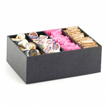 Cal-Mil 2040 Classic Condiment Organizer, 11-7/8"W X 8-3/8"D X 4.25"H (4) Compartment, Adjustable Dividers