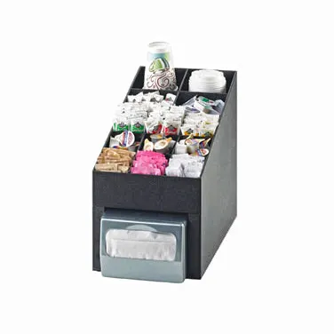 Cal-Mil 2042 Classic Condiment Organizer, 10"W X 17.25" X 14.75"H (6) Compartment, Accommodates Up To 4" Dia. Cups/Lids