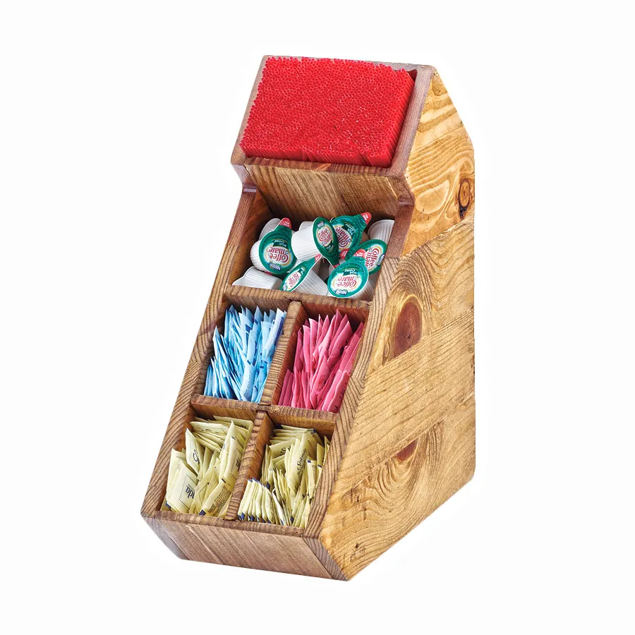 Cal-Mil 2052-99 Madera Stir Stick & Organizer/Display, 6"W X 13"D X 15"H (6) Section