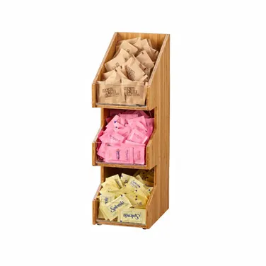 Cal-Mil 2053-60 Classic Condiment Organizer/Display, 7"W X 5"D X 16"H, 3-Tier Bins, Single Tower