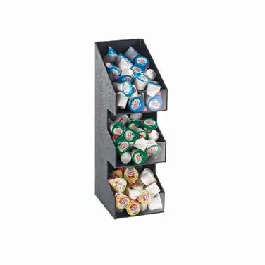 Cal-Mil 2053 Classic Condiment Organizer/Display, 5.25"W X 6.75"D X 16"H, 3-Tier Bins, Single Tower