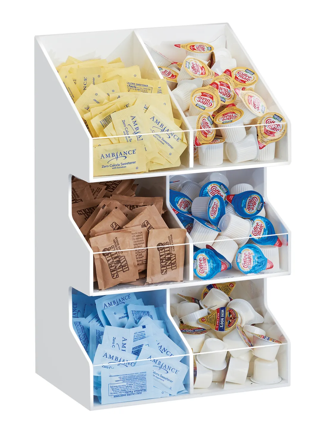 Cal-Mil 2054-15 Organizer Tray, 6‑Section Plastic Tray, 10" W x 6.75" D x 16" H, Durable Design