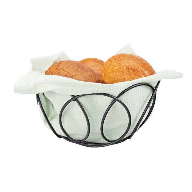 Cal-Mil 22009-13 Bread Basket, 6.5" Dia. X 3.5"H, Round, Powder Coated