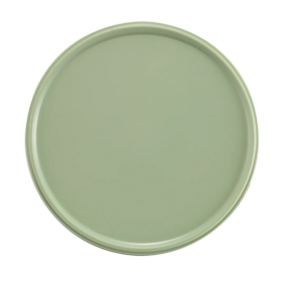 Cal-Mil 22017-10-107 Hudson Plate, 10" Dia. Round Melamine Serving Tray, Matcha Green