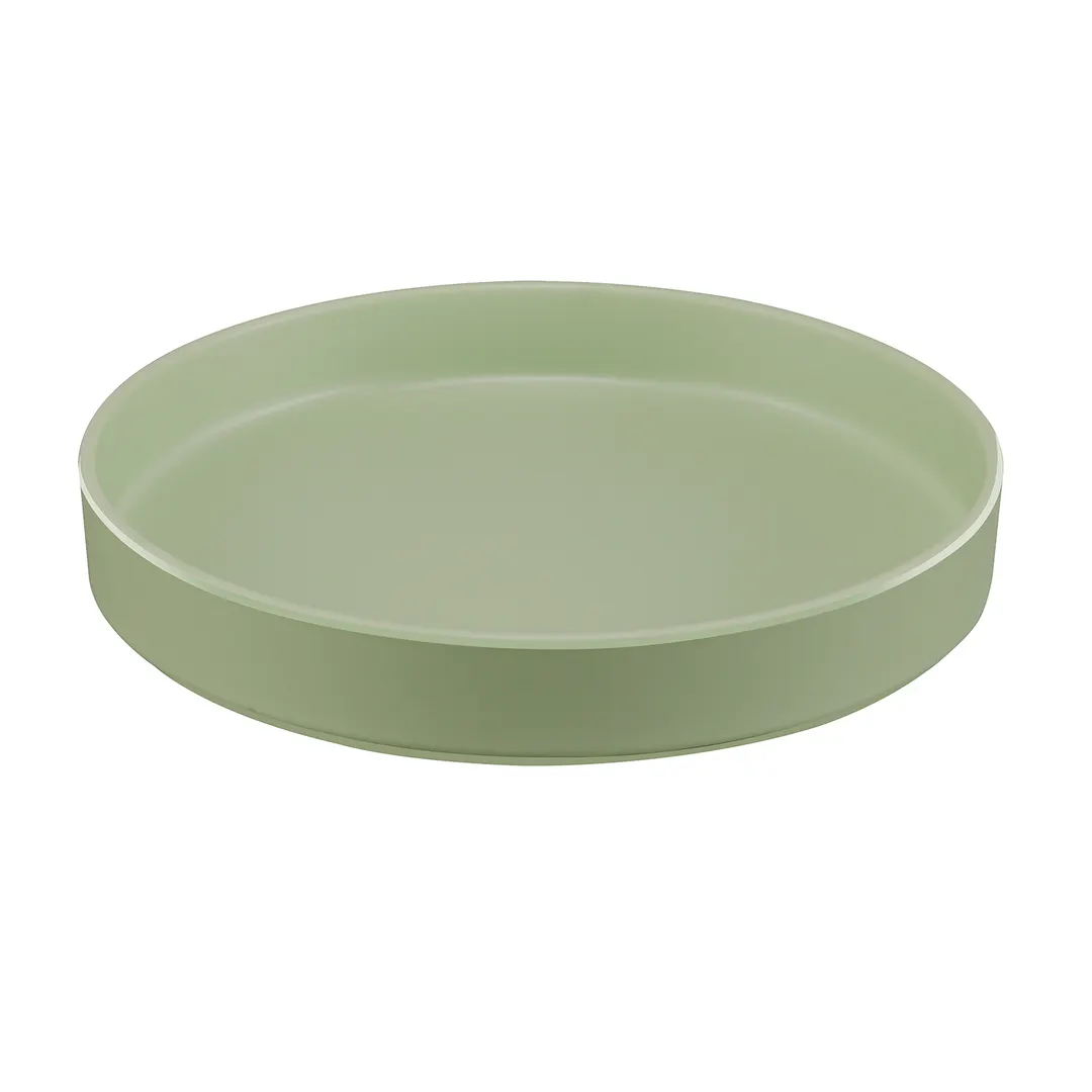 Cal-Mil 22017-10-107 Hudson Plate, 10" Dia. Round Melamine Serving Tray, Matcha Green