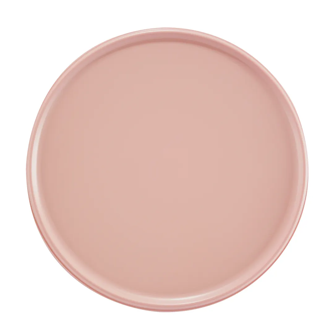 Cal-Mil 22017-10-108 Hudson Plate, 10" Dia. Round Melamine Blush Serving Tray