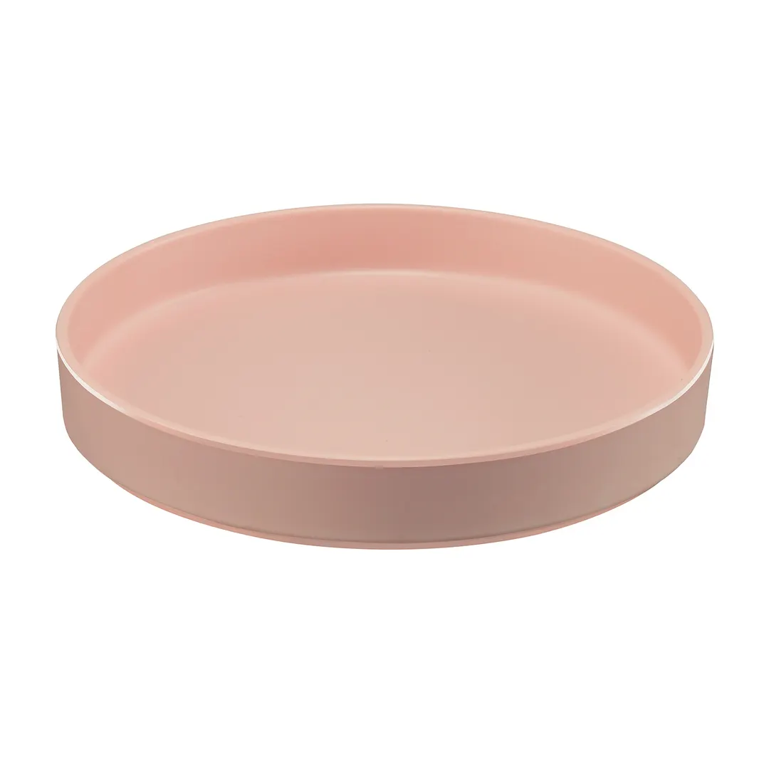 Cal-Mil 22017-10-108 Hudson Plate, 10" Dia. Round Melamine Blush Serving Tray