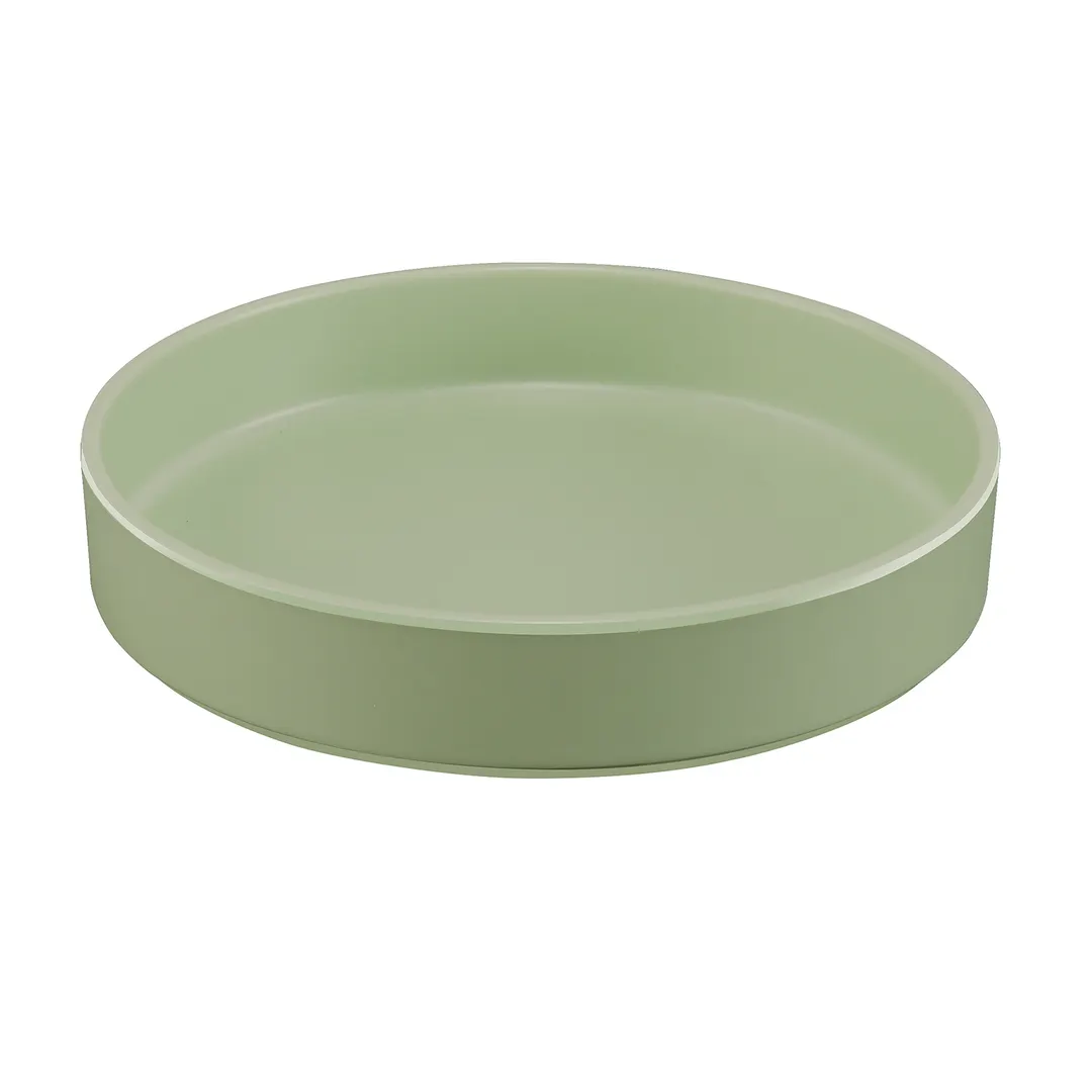 Cal-Mil 22017-8-107 Hudson Plate, 8.25" Dia, Round, Stackable, Melamine, Matcha Green