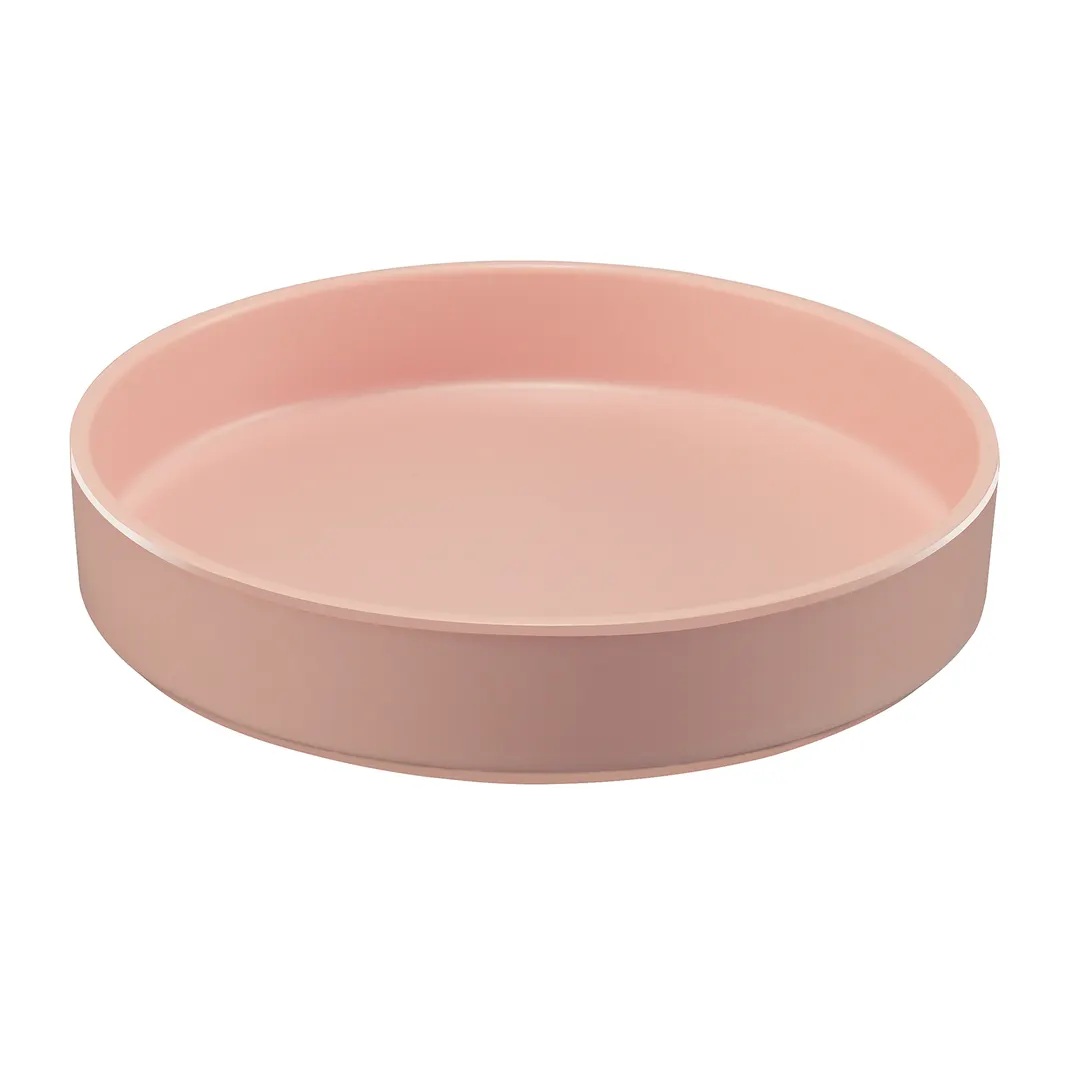 Cal-Mil 22017-8-108 Hudson Plate, 8.25 Dia. Round Melamine Blush Serving Tray