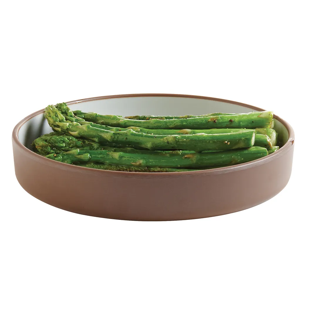 Cal-Mil 22017-8-89 Hudson Plate, 8.25" Dia. Round Melamine Two Tone Serving Tray