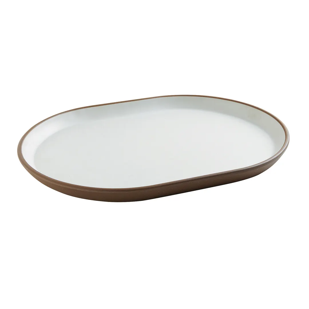 Cal-Mil 22018-89 Hudson Platter, 14"W X 11.25"D X 1"H, Stackable, Melamine