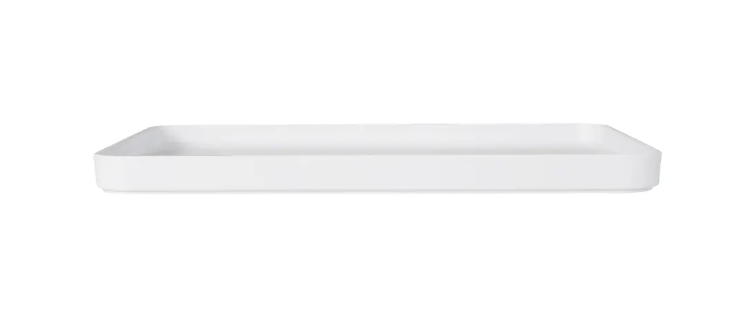 Cal-Mil 22025-13-15 Hudson Platter, 13"W X 9-1/2"D X 1"H, Rectangular, Raised Rim