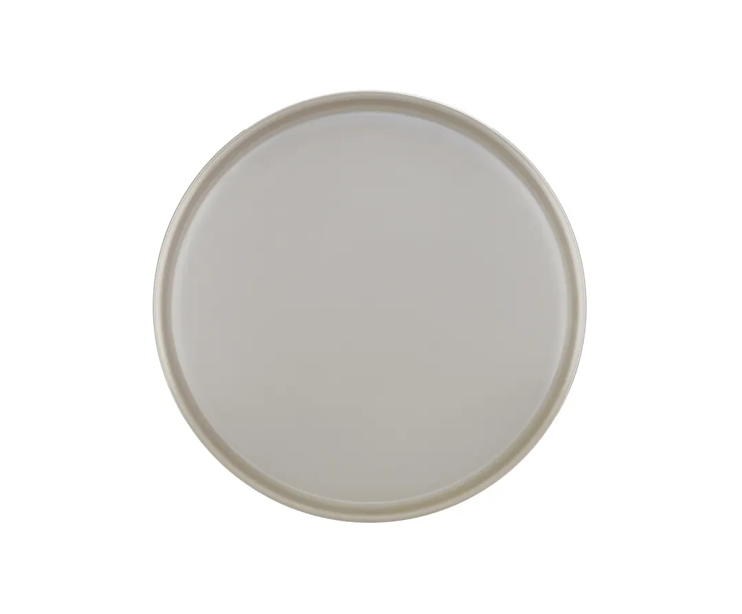 Cal-Mil 22026-10-102 Ash Low Rim Plate, 10.25" Dia x 1" H Melamine, Gray, Dishwasher Safe, Stackable