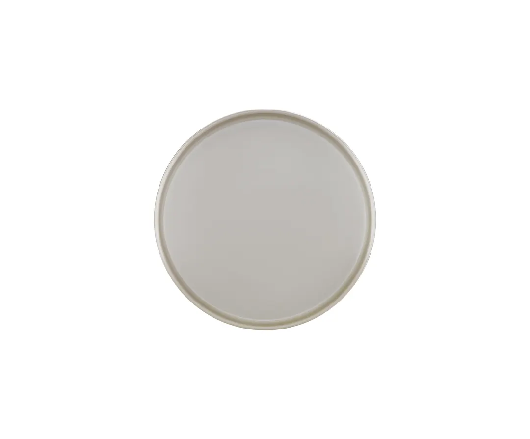 Cal-Mil 22026-6-102 - Ash Gray Low Rim Melamine Plate, 6" Dia x 1" H, Round