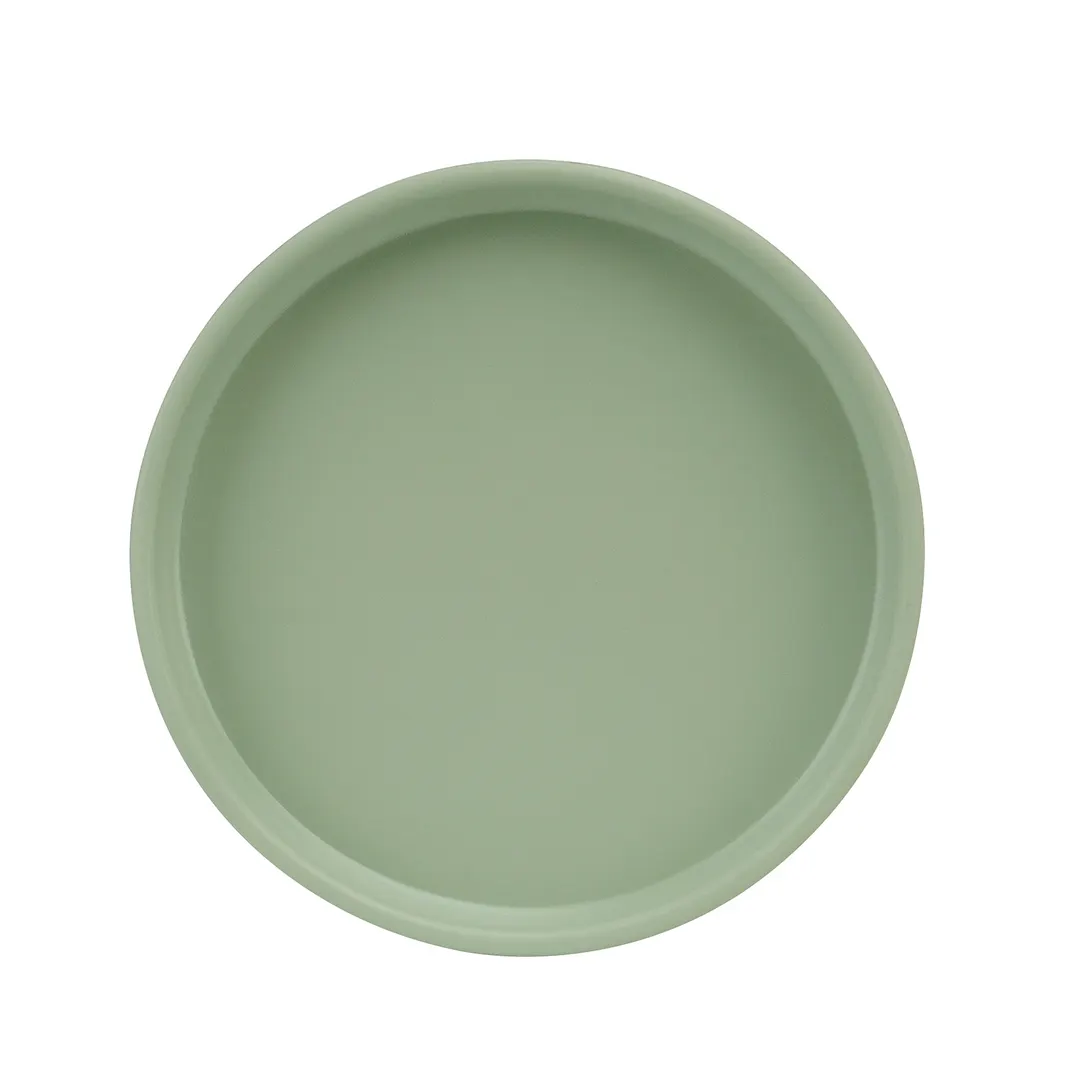 Cal-Mil 22026-8-107 Hudson Plate, 8-1/4" Dia x 1" H, Round Low‑Rim Melamine Plate in Green