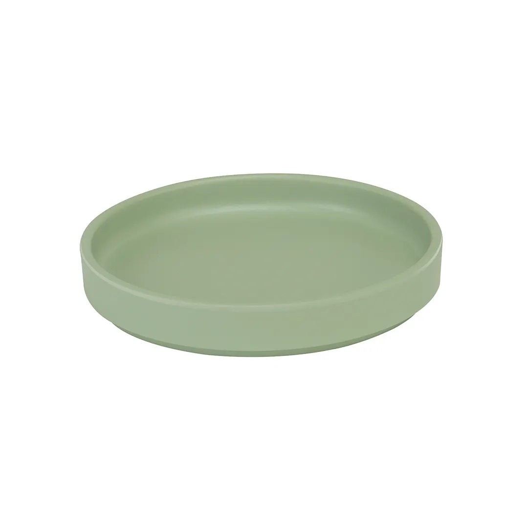 Cal-Mil 22026-8-107 Hudson Plate, 8-1/4" Dia x 1" H, Round Low‑Rim Melamine Plate in Green